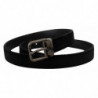 Cintura fibbia metallo logo tono argento velluto nero - 75 CM / 30