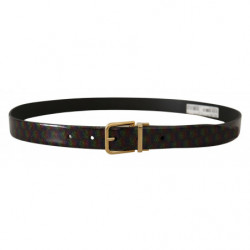 Cintura metallo color oro vernice nera Dama Glitter - 90 CM / 36 IN