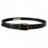 Cintura metallo tono argento pelle nera vernice puntinata - 90 CM /
