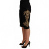 Pantaloncini SPECIAL PIECE in pizzo nero dorato barocco - IT40 - M