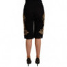 Pantaloncini SPECIAL PIECE in pizzo nero dorato barocco - IT40 - M