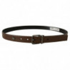Cintura fibbia classica metallo logo pelle marrone - 90 CM / 36 INCHES