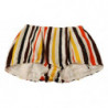 Shorts Hot Pants in cotone a righe multicolori - IT40-S