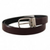 Cintura metallo argentato pelle marrone massiccio - 90 CM / 36 INCHES