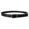 Cintura classica pelle vitello nera metallo argentato - 80 CM / 32