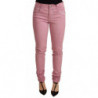 Pantaloni skinny denim da donna slim fit cotone rosa - W26 - IT40