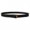 Cintura classica pelle marrone fibbia metallo dorato - 95 CM / 38 I