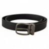 Cintura fibbia logo metallo pelle nera - 95 CM / 38 INCHES