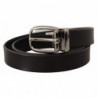 Cintura classica logo metallo pelle vitello nera - 80 CM / 32 INCHES