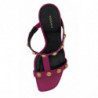 Sandali con tacco alto in pelle di vitello viola - EU37/US7