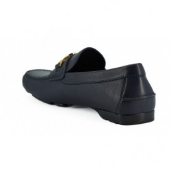 Mocassini in pelle di vitello blu navy - EU40/US7