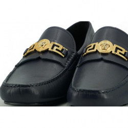 Mocassini in pelle di vitello blu navy - EU40/US7