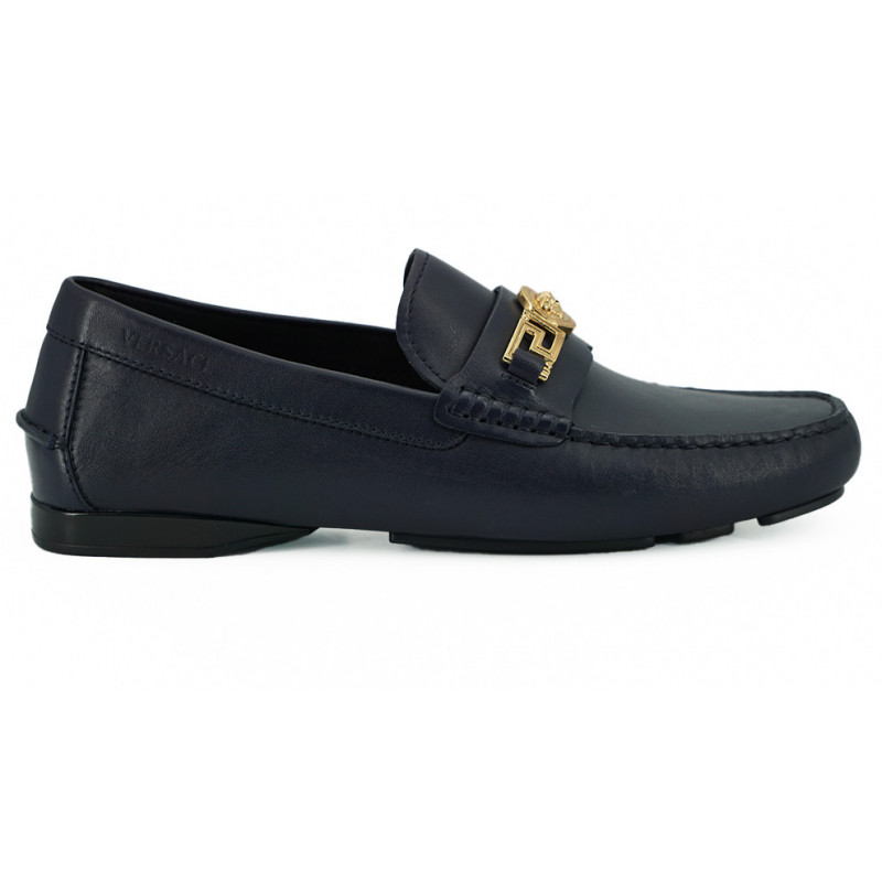 Mocassini in pelle di vitello blu navy - EU44/US11