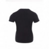 T-shirt nera in cotone stampato con occhi - M