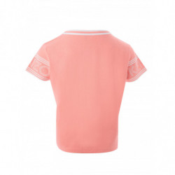 T-shirt Rosa In Cotone Con Logo A Contrasto - S