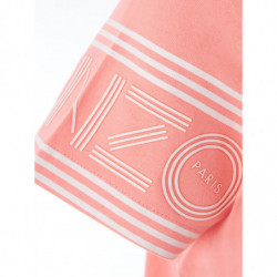 T-shirt Rosa In Cotone Con Logo A Contrasto - S