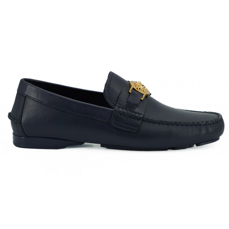 Mocassini in pelle di vitello blu navy - EU39/US6