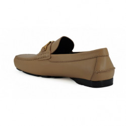 Mocassini in pelle di vitello beige - EU45/US12