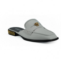 Scarpe basse ciabatte in pelle di vitello bianca - EU37/US7