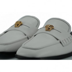 Scarpe basse ciabatte in pelle di vitello bianca - EU37/US7