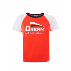 T-shirt in cotone rosso con...