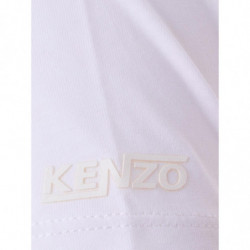 T-shirt in cotone rosso con maniche bianche a contrasto - S