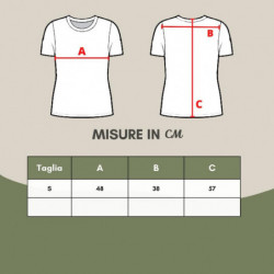 T-shirt in cotone bianco con logo a contrasto - S