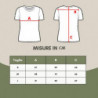 T-shirt grigia in cotone con stampa animalier in metallo allover - L