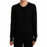 Maglione STAFF Nero Girocollo in Lana - IT44-L