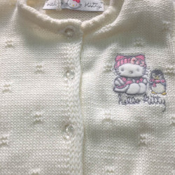 Completo per neonati Hello Kitty - Colore Bianco - 9 mesi