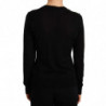 Maglione STAFF Nero Girocollo in Lana - IT44-L