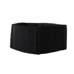 Cintura in vita decorata con cristalli in ottone di seta nera - IT42-M