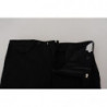 Pantaloni formali da uomo dal taglio dritto in cotone nero - IT48 - M