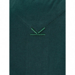 Polo in cotone piquet verde con iconico logo frontale - 3XL