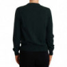 Maglione cardigan con bottoni DG in cashmere verde - IT44-L