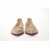 Scarpa argento con punta piatta e cristalli - EU35/US4.5