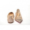 Scarpa argento con punta piatta e cristalli - EU35/US4.5