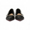 Scarpa a punta piatta nera argento - EU35/US4.5