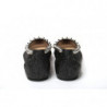 Scarpa a punta piatta nera argento - EU35/US4.5