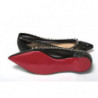 Scarpa a punta piatta nera argento - EU35/US4.5