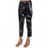 Pantaloni capri skinny con stampa foglie di banana nere - IT46 - L