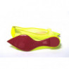 Scarpa a punta piatta giallo fluo - EU35/US4.5