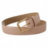 Cintura fibbia vita metallo dorato pelle vitello rosa chiaro - 65 C