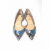 Scarpa a punta piatta argento multicolore - EU35/US4.5