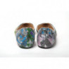 Scarpa a punta piatta argento multicolore - EU35/US4.5