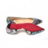 Scarpa a punta piatta argento multicolore - EU35/US4.5