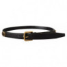 Cintura logo cristalli impreziositi pelle nera - 85 CM / 34 INCHES