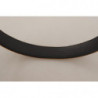 Cintura fibbia metallo logo vintage velluto marrone bronzo - 65 CM