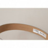 Cintura fibbia metallo logo tono oro pelle argentata - 65 CM / 26 I