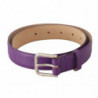 Cintura fibbia logo inciso pelle vitello viola - 75 CM / 30 INCHES